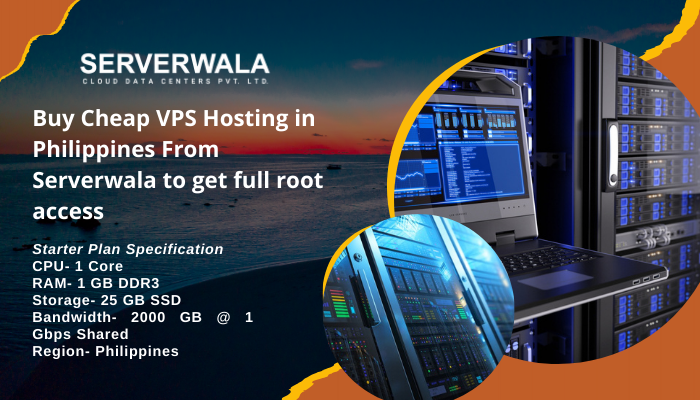 Buy Cheap VPS Hosting in Philippines From Serverwala to get full root access