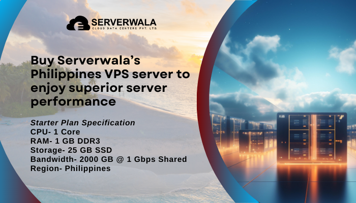 Buy Serverwala’s Philippines VPS server to enjoy superior server performance