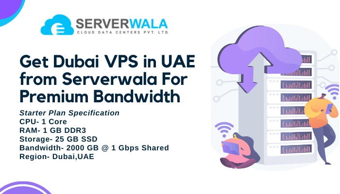 Get Dubai VPS in UAE from Serverwala For Premium Bandwidth