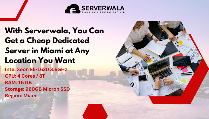 With Serverwala, You Can Get a Cheap Dedicated Server in Miami at Any Location You Want